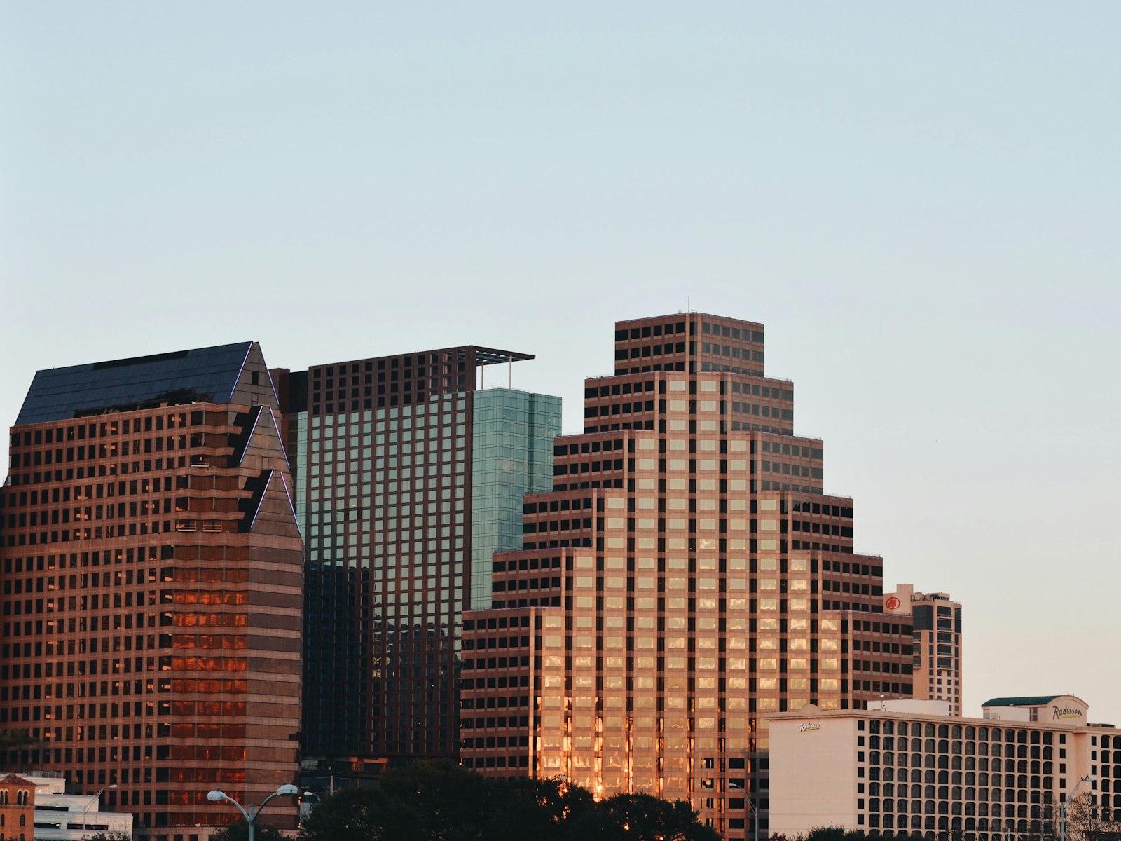 Commercial office building representing Texas businesses that buy electricity via RFP