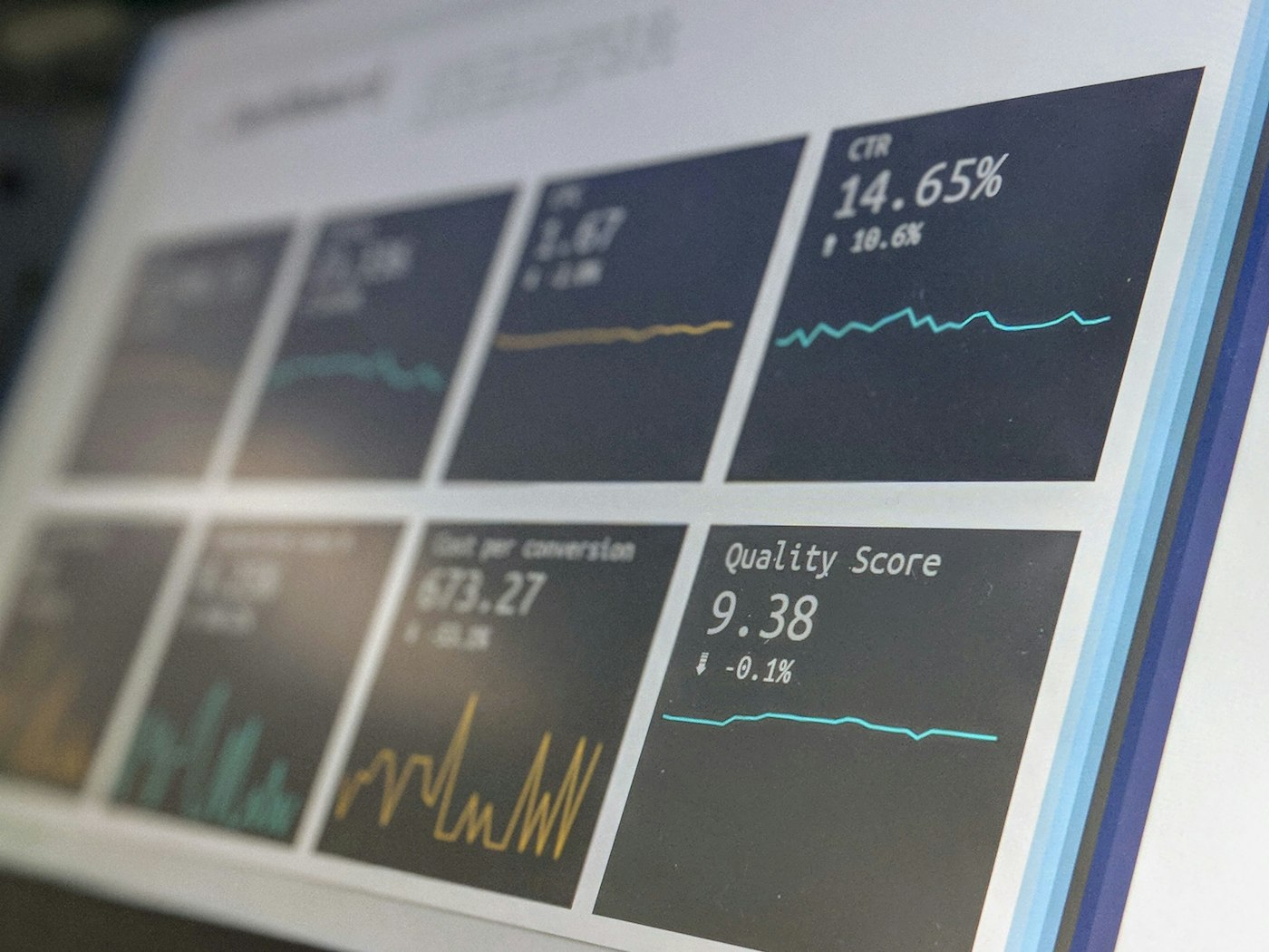 Data analytics dashboard with line chart, representing the six-year commercial electricity rate trend for Texas