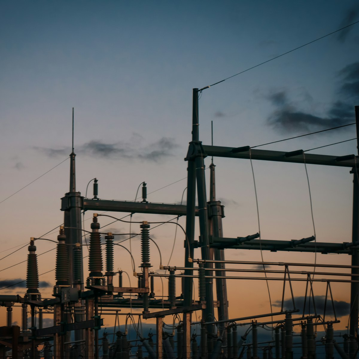 Texas electrical substation representing TDU delivery infrastructure that feeds into commercial electricity rates